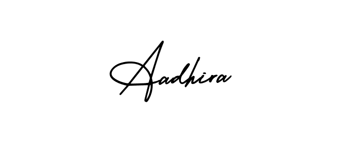 Create a beautiful signature design for name Aadhira. With this signature (AmerikaSignatureDemo-Regular) fonts, you can make a handwritten signature for free. Aadhira signature style 3 images and pictures png