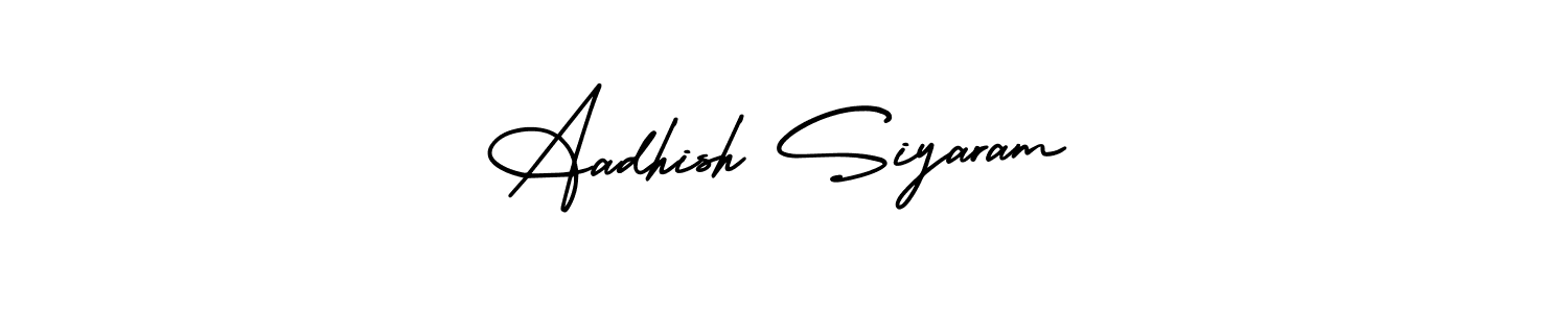 Similarly AmerikaSignatureDemo-Regular is the best handwritten signature design. Signature creator online .You can use it as an online autograph creator for name Aadhish Siyaram. Aadhish Siyaram signature style 3 images and pictures png