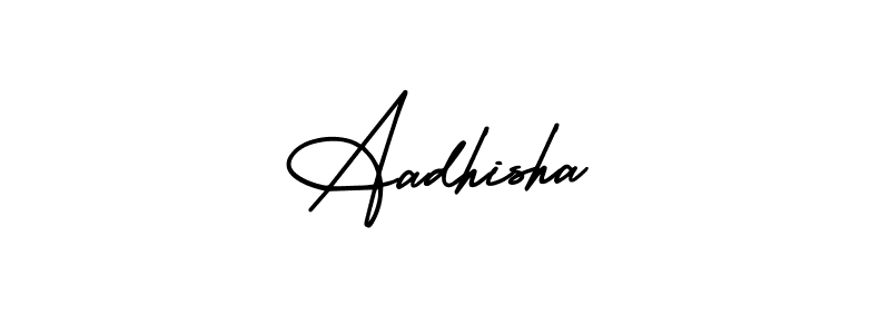 Make a beautiful signature design for name Aadhisha. With this signature (AmerikaSignatureDemo-Regular) style, you can create a handwritten signature for free. Aadhisha signature style 3 images and pictures png