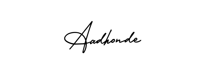 This is the best signature style for the Aadhonde name. Also you like these signature font (AmerikaSignatureDemo-Regular). Mix name signature. Aadhonde signature style 3 images and pictures png