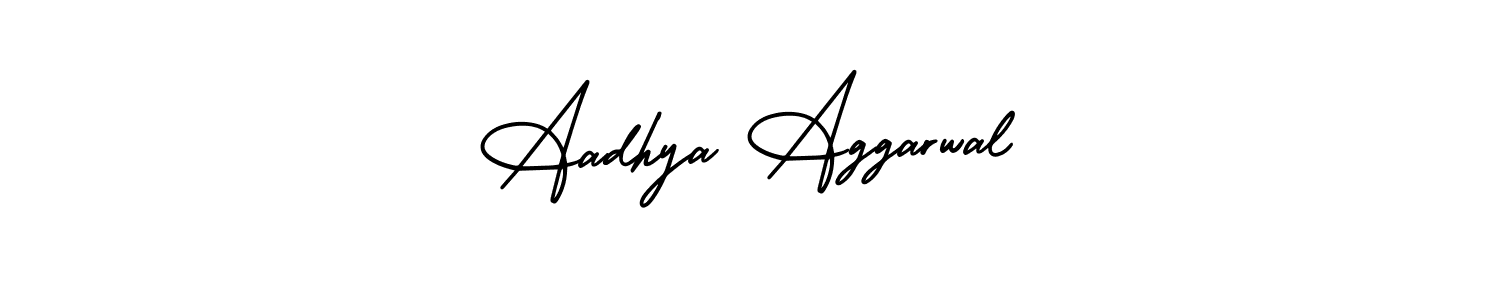 How to make Aadhya Aggarwal signature? AmerikaSignatureDemo-Regular is a professional autograph style. Create handwritten signature for Aadhya Aggarwal name. Aadhya Aggarwal signature style 3 images and pictures png