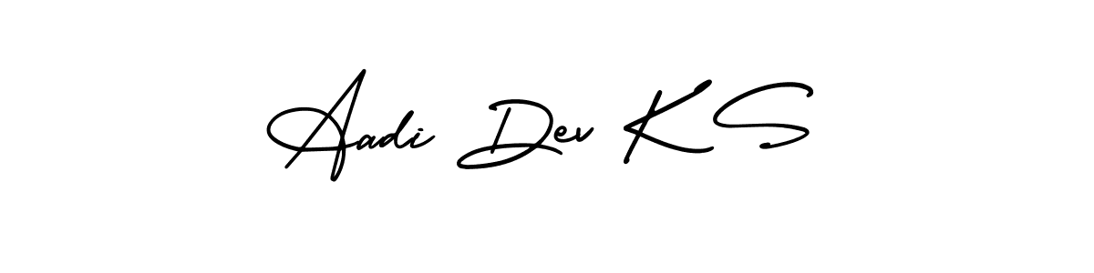 Best and Professional Signature Style for Aadi Dev K S. AmerikaSignatureDemo-Regular Best Signature Style Collection. Aadi Dev K S signature style 3 images and pictures png