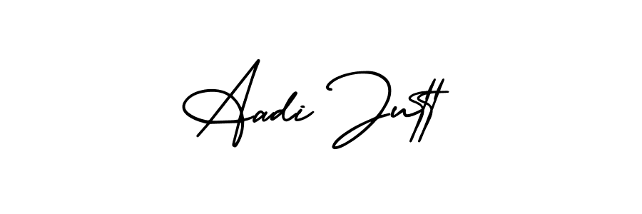Make a beautiful signature design for name Aadi Jutt. Use this online signature maker to create a handwritten signature for free. Aadi Jutt signature style 3 images and pictures png