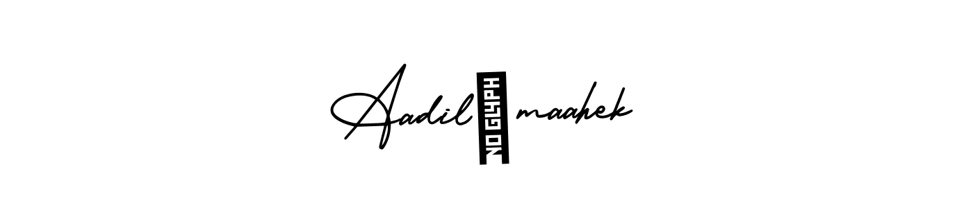 Also we have Aadil✓maahek name is the best signature style. Create professional handwritten signature collection using AmerikaSignatureDemo-Regular autograph style. Aadil✓maahek signature style 3 images and pictures png