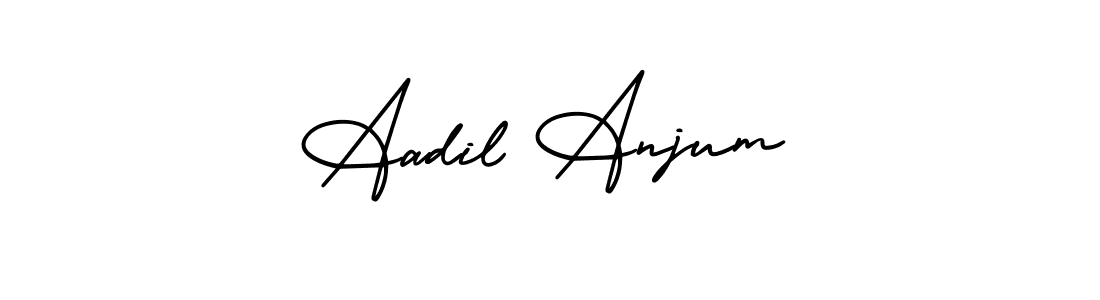 It looks lik you need a new signature style for name Aadil Anjum. Design unique handwritten (AmerikaSignatureDemo-Regular) signature with our free signature maker in just a few clicks. Aadil Anjum signature style 3 images and pictures png