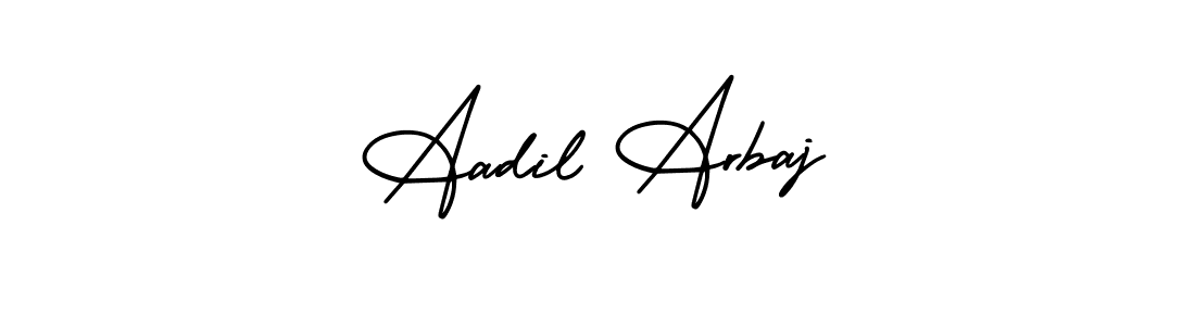 Also You can easily find your signature by using the search form. We will create Aadil Arbaj name handwritten signature images for you free of cost using AmerikaSignatureDemo-Regular sign style. Aadil Arbaj signature style 3 images and pictures png