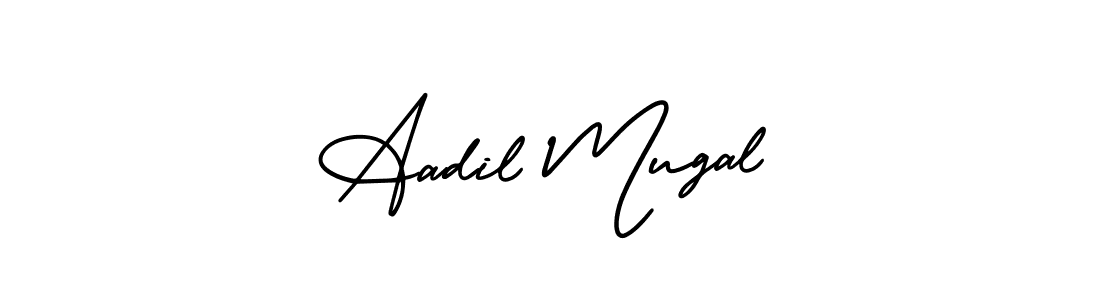 Create a beautiful signature design for name Aadil Mugal. With this signature (AmerikaSignatureDemo-Regular) fonts, you can make a handwritten signature for free. Aadil Mugal signature style 3 images and pictures png