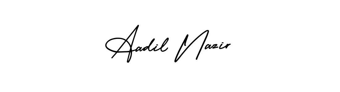Design your own signature with our free online signature maker. With this signature software, you can create a handwritten (AmerikaSignatureDemo-Regular) signature for name Aadil Nazir. Aadil Nazir signature style 3 images and pictures png