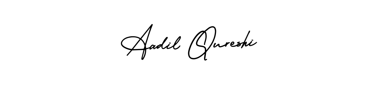 Aadil Qureshi stylish signature style. Best Handwritten Sign (AmerikaSignatureDemo-Regular) for my name. Handwritten Signature Collection Ideas for my name Aadil Qureshi. Aadil Qureshi signature style 3 images and pictures png