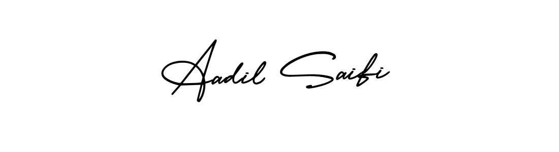 Aadil Saifi stylish signature style. Best Handwritten Sign (AmerikaSignatureDemo-Regular) for my name. Handwritten Signature Collection Ideas for my name Aadil Saifi. Aadil Saifi signature style 3 images and pictures png