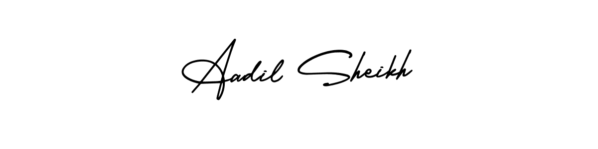 Also we have Aadil Sheikh name is the best signature style. Create professional handwritten signature collection using AmerikaSignatureDemo-Regular autograph style. Aadil Sheikh signature style 3 images and pictures png