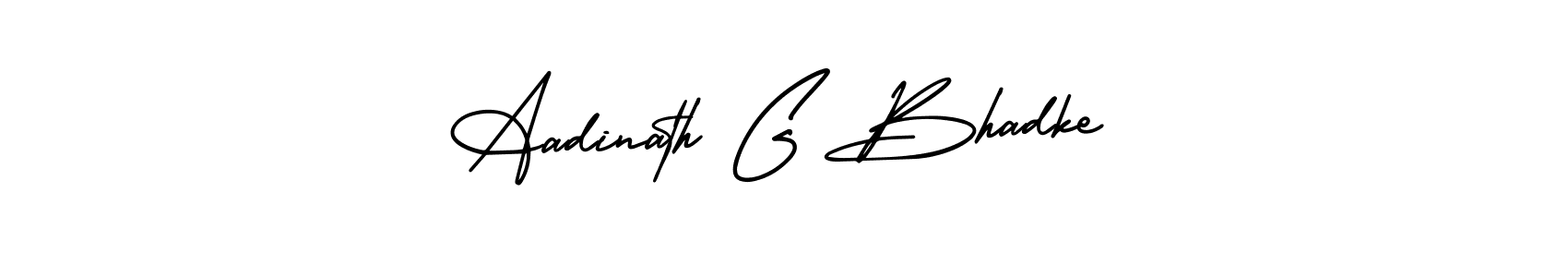 Make a beautiful signature design for name Aadinath G Bhadke. With this signature (AmerikaSignatureDemo-Regular) style, you can create a handwritten signature for free. Aadinath G Bhadke signature style 3 images and pictures png