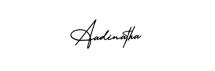 How to make Aadinatha signature? AmerikaSignatureDemo-Regular is a professional autograph style. Create handwritten signature for Aadinatha name. Aadinatha signature style 3 images and pictures png