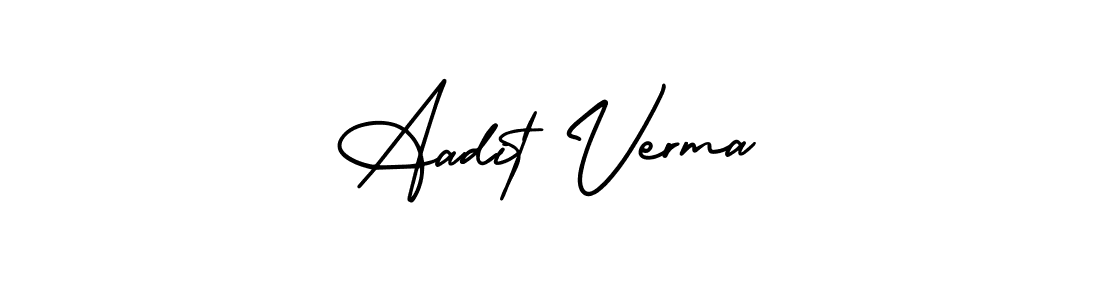 Design your own signature with our free online signature maker. With this signature software, you can create a handwritten (AmerikaSignatureDemo-Regular) signature for name Aadit Verma. Aadit Verma signature style 3 images and pictures png