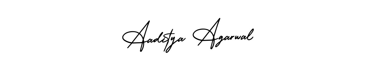 AmerikaSignatureDemo-Regular is a professional signature style that is perfect for those who want to add a touch of class to their signature. It is also a great choice for those who want to make their signature more unique. Get Aaditya Agarwal name to fancy signature for free. Aaditya Agarwal signature style 3 images and pictures png