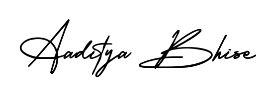 Give your name Aaditya Bhise an exquisite flair with the AmerikaSignatureDemo-Regular script font. Ideal for contracts, resumes, and formal letterheads. Aaditya Bhise signature style 3 images and pictures png