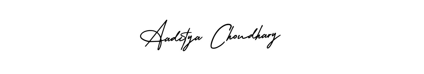 The best way (AmerikaSignatureDemo-Regular) to make a short signature is to pick only two or three words in your name. The name Aaditya Choudhary include a total of six letters. For converting this name. Aaditya Choudhary signature style 3 images and pictures png