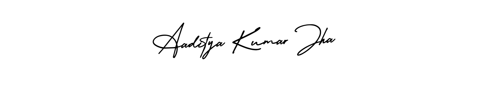 Create a beautiful signature design for name Aaditya Kumar Jha. With this signature (AmerikaSignatureDemo-Regular) fonts, you can make a handwritten signature for free. Aaditya Kumar Jha signature style 3 images and pictures png