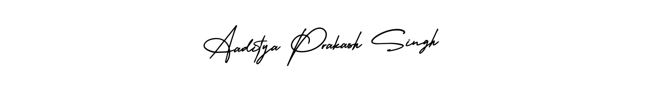 How to make Aaditya Prakash Singh name signature. Use AmerikaSignatureDemo-Regular style for creating short signs online. This is the latest handwritten sign. Aaditya Prakash Singh signature style 3 images and pictures png