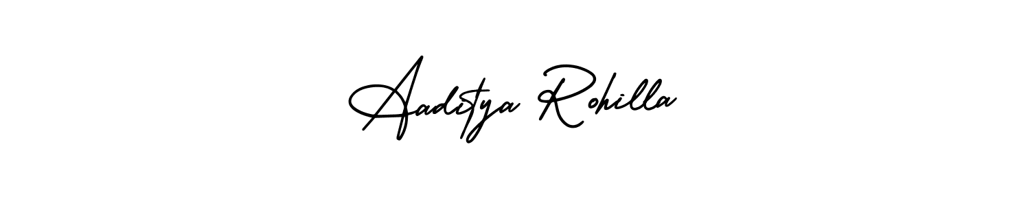 Make a short Aaditya Rohilla signature style. Manage your documents anywhere anytime using AmerikaSignatureDemo-Regular. Create and add eSignatures, submit forms, share and send files easily. Aaditya Rohilla signature style 3 images and pictures png