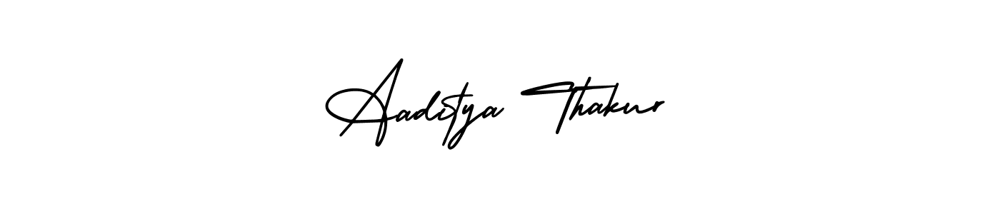 How to make Aaditya Thakur name signature. Use AmerikaSignatureDemo-Regular style for creating short signs online. This is the latest handwritten sign. Aaditya Thakur signature style 3 images and pictures png