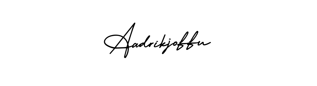 Design your own signature with our free online signature maker. With this signature software, you can create a handwritten (AmerikaSignatureDemo-Regular) signature for name Aadrikjoffu. Aadrikjoffu signature style 3 images and pictures png