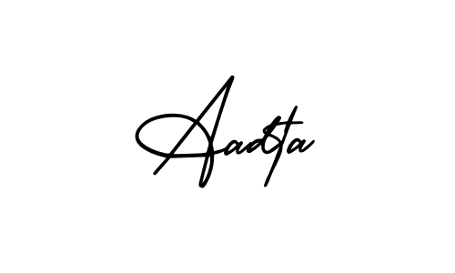 Create a beautiful signature design for name Aadta. With this signature (AmerikaSignatureDemo-Regular) fonts, you can make a handwritten signature for free. Aadta signature style 3 images and pictures png