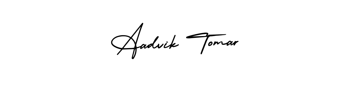 Also we have Aadvik Tomar name is the best signature style. Create professional handwritten signature collection using AmerikaSignatureDemo-Regular autograph style. Aadvik Tomar signature style 3 images and pictures png