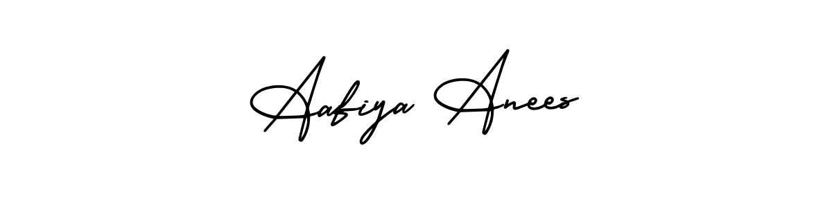 Aafiya Anees stylish signature style. Best Handwritten Sign (AmerikaSignatureDemo-Regular) for my name. Handwritten Signature Collection Ideas for my name Aafiya Anees. Aafiya Anees signature style 3 images and pictures png