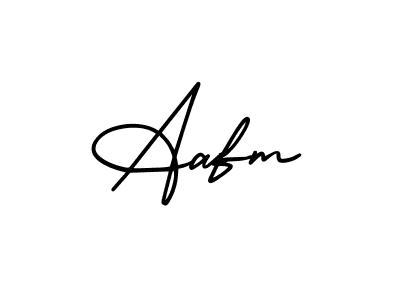 It looks lik you need a new signature style for name Aafm. Design unique handwritten (AmerikaSignatureDemo-Regular) signature with our free signature maker in just a few clicks. Aafm signature style 3 images and pictures png
