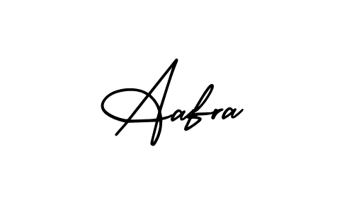 You should practise on your own different ways (AmerikaSignatureDemo-Regular) to write your name (Aafra) in signature. don't let someone else do it for you. Aafra signature style 3 images and pictures png