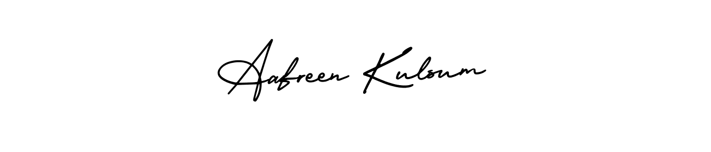 Design your own signature with our free online signature maker. With this signature software, you can create a handwritten (AmerikaSignatureDemo-Regular) signature for name Aafreen Kulsum. Aafreen Kulsum signature style 3 images and pictures png