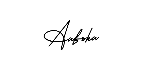 You should practise on your own different ways (AmerikaSignatureDemo-Regular) to write your name (Aafsha) in signature. don't let someone else do it for you. Aafsha signature style 3 images and pictures png