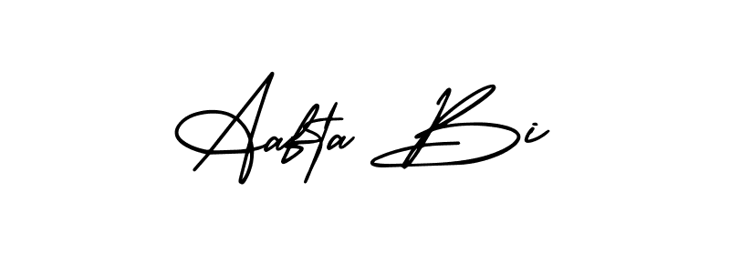 Similarly AmerikaSignatureDemo-Regular is the best handwritten signature design. Signature creator online .You can use it as an online autograph creator for name Aafta Bi. Aafta Bi signature style 3 images and pictures png
