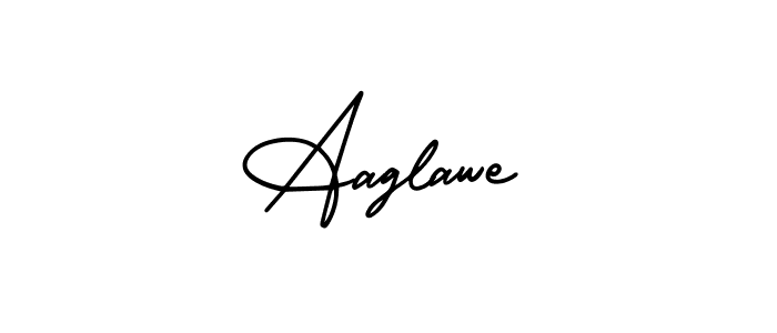 Use a signature maker to create a handwritten signature online. With this signature software, you can design (AmerikaSignatureDemo-Regular) your own signature for name Aaglawe. Aaglawe signature style 3 images and pictures png