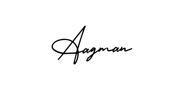 Also we have Aagman name is the best signature style. Create professional handwritten signature collection using AmerikaSignatureDemo-Regular autograph style. Aagman signature style 3 images and pictures png