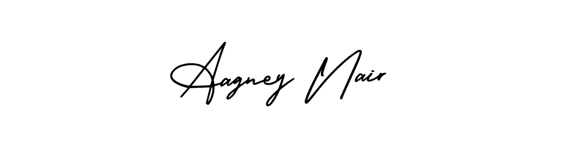 Best and Professional Signature Style for Aagney Nair. AmerikaSignatureDemo-Regular Best Signature Style Collection. Aagney Nair signature style 3 images and pictures png
