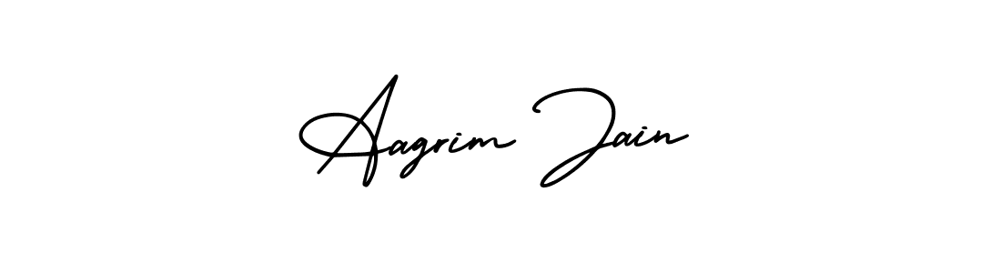 Make a beautiful signature design for name Aagrim Jain. Use this online signature maker to create a handwritten signature for free. Aagrim Jain signature style 3 images and pictures png
