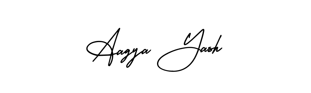 Also we have Aagya Yash name is the best signature style. Create professional handwritten signature collection using AmerikaSignatureDemo-Regular autograph style. Aagya Yash signature style 3 images and pictures png