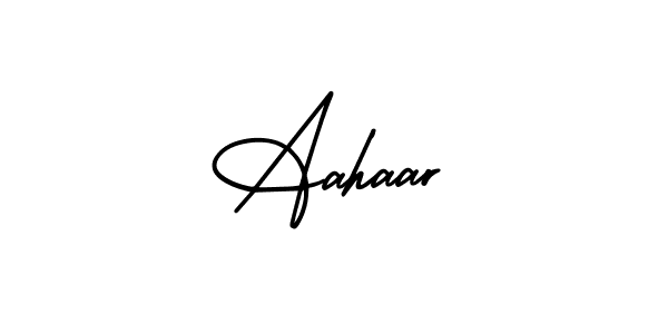 It looks lik you need a new signature style for name Aahaar. Design unique handwritten (AmerikaSignatureDemo-Regular) signature with our free signature maker in just a few clicks. Aahaar signature style 3 images and pictures png