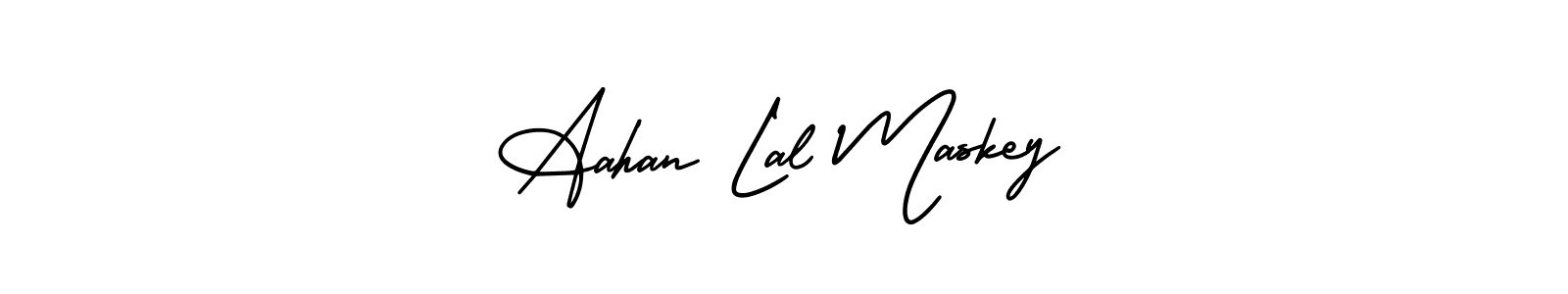 Make a beautiful signature design for name Aahan Lal Maskey. Use this online signature maker to create a handwritten signature for free. Aahan Lal Maskey signature style 3 images and pictures png
