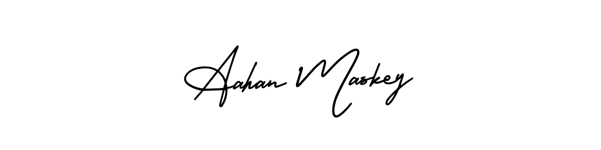 Make a short Aahan Maskey signature style. Manage your documents anywhere anytime using AmerikaSignatureDemo-Regular. Create and add eSignatures, submit forms, share and send files easily. Aahan Maskey signature style 3 images and pictures png