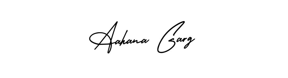 How to Draw Aahana Garg signature style? AmerikaSignatureDemo-Regular is a latest design signature styles for name Aahana Garg. Aahana Garg signature style 3 images and pictures png