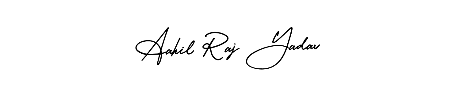 AmerikaSignatureDemo-Regular is a professional signature style that is perfect for those who want to add a touch of class to their signature. It is also a great choice for those who want to make their signature more unique. Get Aahil Raj Yadav name to fancy signature for free. Aahil Raj Yadav signature style 3 images and pictures png