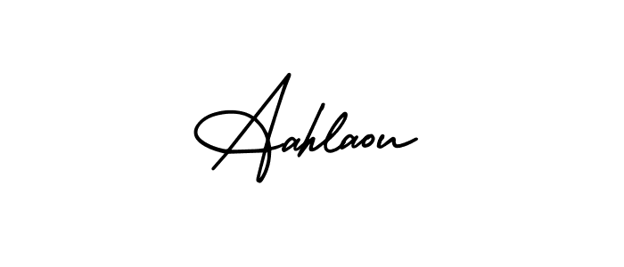 Create a beautiful signature design for name Aahlaou. With this signature (AmerikaSignatureDemo-Regular) fonts, you can make a handwritten signature for free. Aahlaou signature style 3 images and pictures png