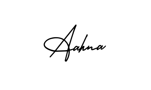 How to make Aahna signature? AmerikaSignatureDemo-Regular is a professional autograph style. Create handwritten signature for Aahna name. Aahna signature style 3 images and pictures png