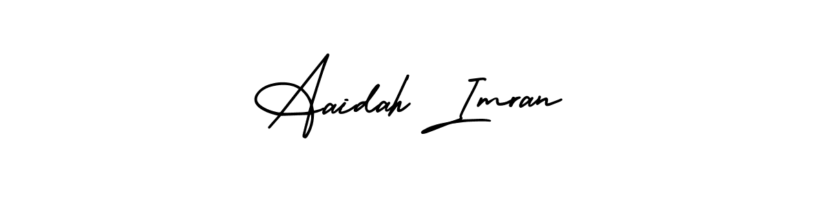 You can use this online signature creator to create a handwritten signature for the name Aaidah Imran. This is the best online autograph maker. Aaidah Imran signature style 3 images and pictures png