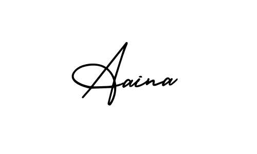 AmerikaSignatureDemo-Regular is a professional signature style that is perfect for those who want to add a touch of class to their signature. It is also a great choice for those who want to make their signature more unique. Get Aaina name to fancy signature for free. Aaina signature style 3 images and pictures png