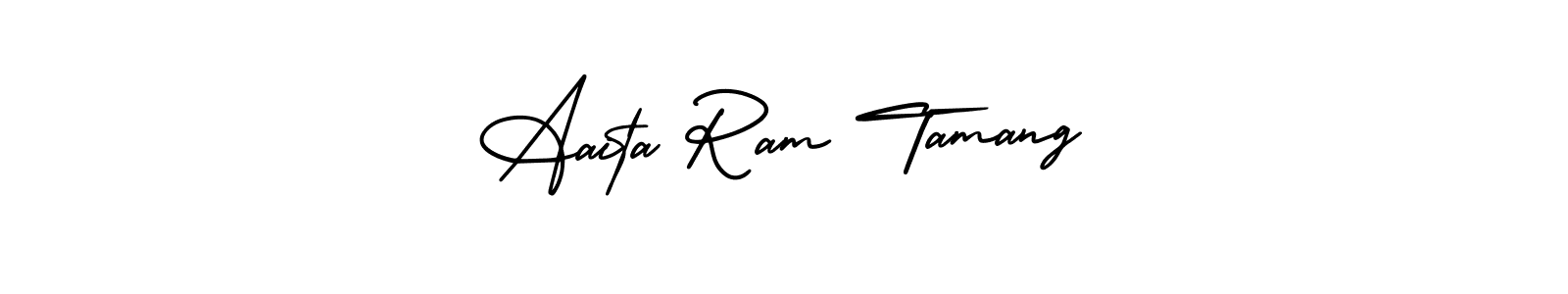 How to make Aaita Ram Tamang signature? AmerikaSignatureDemo-Regular is a professional autograph style. Create handwritten signature for Aaita Ram Tamang name. Aaita Ram Tamang signature style 3 images and pictures png