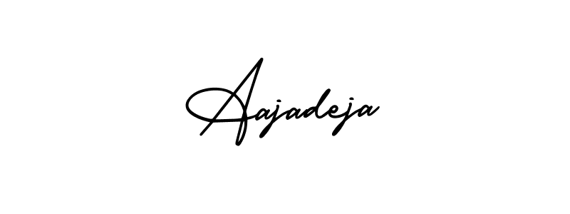 if you are searching for the best signature style for your name Aajadeja. so please give up your signature search. here we have designed multiple signature styles  using AmerikaSignatureDemo-Regular. Aajadeja signature style 3 images and pictures png